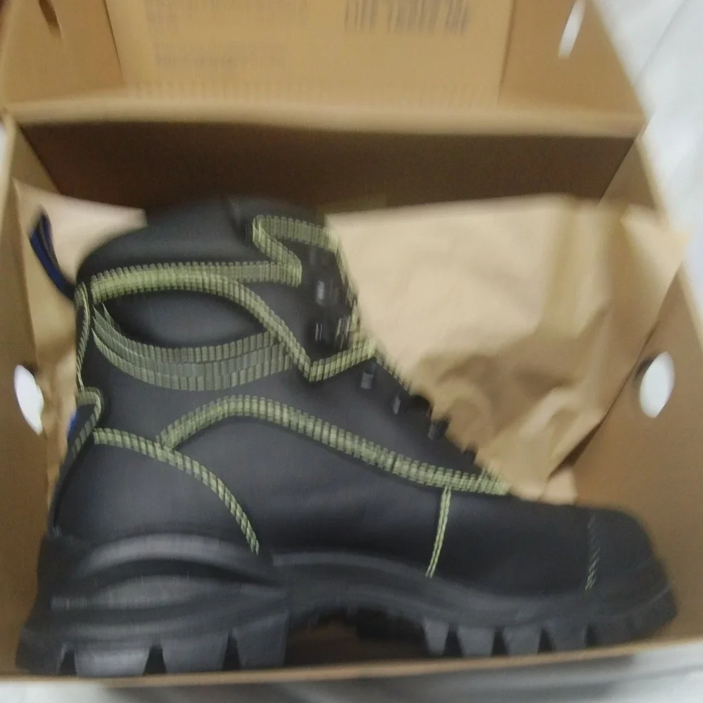 Blundstone 994 Mens 11.5 Black Leather Safety‎ Steel Toe Metguard Work Boots NEW